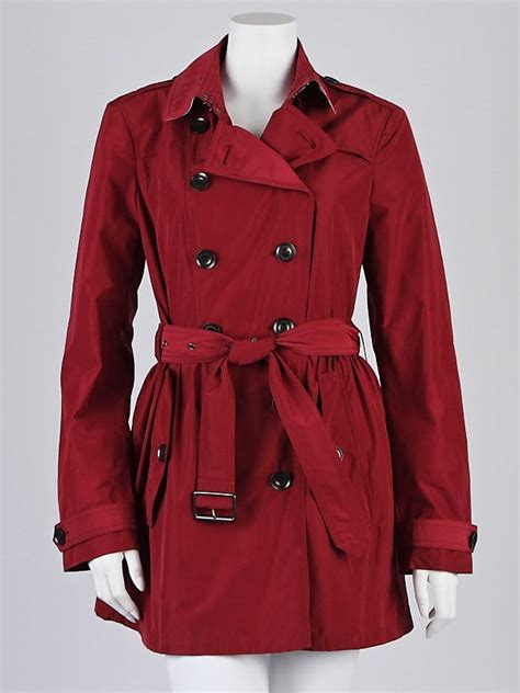 burberry brit blue polyester elastic belt trench